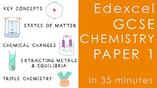 All of Edexcel CHEMISTRY Paper 1 in 35 minutes  GCSE Science Revision [upl. by Krueger]