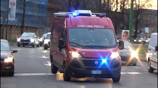 Vigili del Fuoco di Milano Fiat Ducato x290 Nucleo SAPR Regione Lombardia in Emergenza [upl. by Juliano]