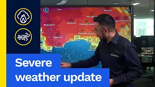 Severe Weather Update 1 November 2024 Extreme fire dangers and winds for southern Australia [upl. by Amihc]