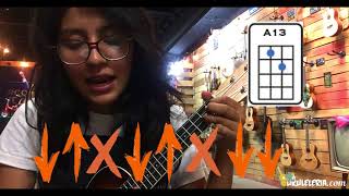 LA MUJER QUE BOTA FUEGO TUTORIAL  UKULELE [upl. by Blase259]