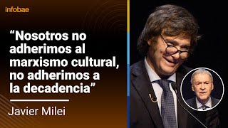 La respuesta de Milei a Schiaretti por la Agenda 2030 [upl. by Aldora]