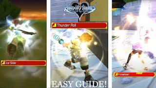 How to Easily Meld ALL Action Commands  Kingdom Hearts Birth By Sleep [upl. by Deloria]