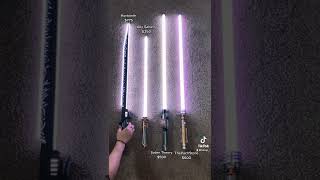 White Lightsaber Comparison [upl. by Delle]