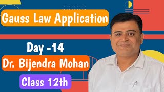 Live class for 12th lec 14  Gauss Law  Applications Gauss Theorem Formula  DrBijendra Mohan [upl. by Ide]