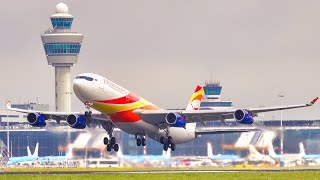 20 MINS LANDINGS amp TAKEOFFS at AMS  4K  Close Up Plane Spotting at Amsterdam Schiphol 2023 [upl. by Knowland126]