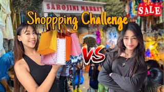 1000 RS SHOPPING CHALLENGE WITH 😍 riderpunam 📍 SAROJINI MARKET surakshyakc sarojininagarmarket [upl. by Lupe186]