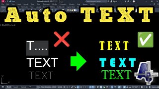 quotAuto Text AutoCAD LISP  Best CAD Tutorialsquot [upl. by Nahtanod]