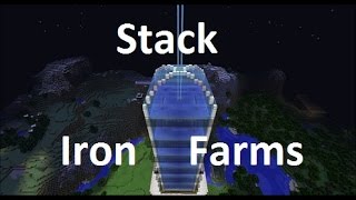 Tutorial Stackable Iron Farms how to stack Iron farms broken in 113 [upl. by Roel]