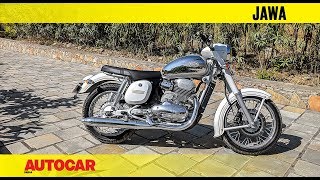 New 2018 Jawa  First Look and Walkaround  Autocar India [upl. by Kelson]