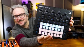 Novation CIRCUIT TRACKS — NEW improved design MIDI SEQUENCER amp audio inputs [upl. by Kihtrak]