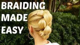 The Bubble Pull Through Braid Tutorial For Short Hair  Braiding Made Easy [upl. by Orlina]