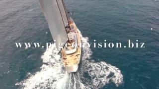 Perini Navi  60m SY Seahawk  St Barths 2014 [upl. by Madison]