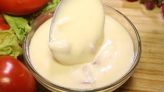 sauce salade mayonnaise  sauce vinaigrette mayonnaise  salad dressing sauce recipe [upl. by Alyss]