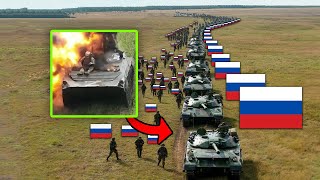 Ukraine ARMY Destroys a Huge russian CONVOY with precise hits The Best Moments [upl. by Nesline984]