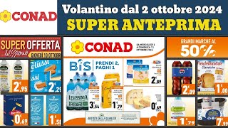 volantino CONAD bis dal 2 ottobre 2024 🔥 anteprima ✅ Sconti al 50 offerte e promozioni [upl. by Yob195]