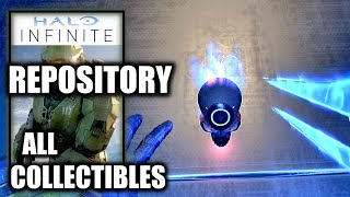 Halo Infinite  Repository All Collectible Locations All Skulls amp UNSC Audio Logs [upl. by Ybrik]