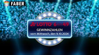 FABER Lotto · LottoGewinnzahlen vom Mittwoch den 09102024 [upl. by Eceinej]