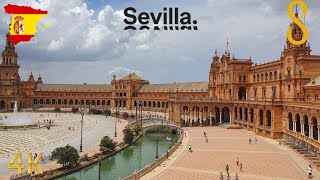 Walking Tour of Sevilla Spain 🇪🇦  4K City Walk [upl. by Naneek]