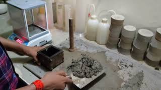 Compressive Strength Test of Cement Mortar Cube  IS CODE 4031 Part6  Civil is Easy in Hindi [upl. by Artemla]