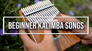 3 Easy Beginner Kalimba Songs [upl. by Sekofski]