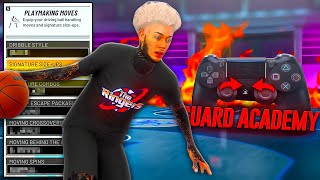 NBA 2K22 GUARD ACADEMY BEST HANDCAM ADVANCE DRIBBLE TUTORIAL  FASTEST DRIBBLE MOVES in 2K22 [upl. by Elburr]