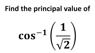 Find the principal value of cos11sqrt2 [upl. by Saerdna]