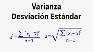 Cómo calcular la Varianza y Desviacion Estándar [upl. by Ttenaej417]