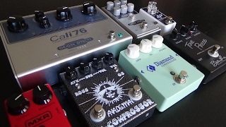 Compressor Shootout  Part 2 Origin Effects Cali76AnalogmanBarberXoticMXRDiamond [upl. by Bridges510]