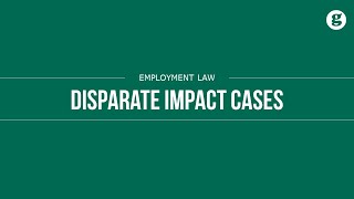 Disparate Impact Cases [upl. by Ainslee]