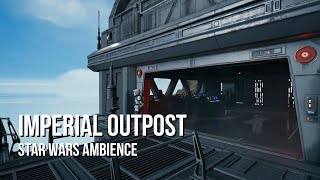 Imperial Outpost  Star Wars Ambience  Strong Winds Quiet Chatter No Music [upl. by Premer]