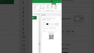 اضافة QR Code excel tips office365 [upl. by Gitel]