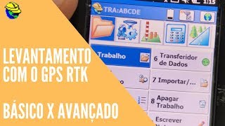 SurvCE  Levantamento Básico x Avançado com o GPS RTK [upl. by Odicalp53]