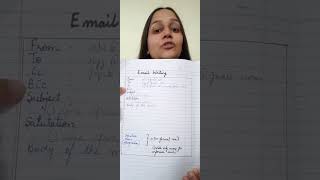 Email writing  Email writing in English Class 9 10 12 shorts viral emailwriting youtubeshorts [upl. by Nnairet]