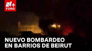 Israel intensifica bombardeos en barrios del sur de Beirut bastión de Hezbolá  Las Noticias [upl. by Manolo]