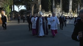 Penitential Procession on Ash Wednesday with Pope Francis 6 March 2019 HD [upl. by Eikcid]