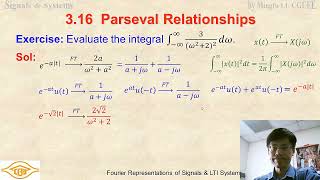 Parseval Theorem習題演練，Signals amp SYstems CGUEE [upl. by Roddie]