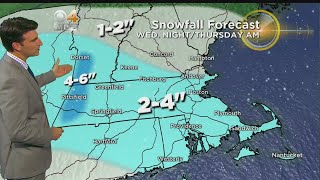 WBZ Evening Forecast For February 26 [upl. by Ennahtur]