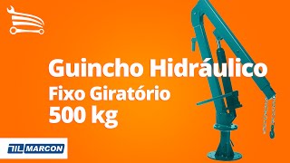 Guincho Hidráulico Fixo Giratório 500Kg MARCON  Loja do Mecânico [upl. by Randene]