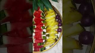 Fruit platter made by Nusrat 🌿🍎🍇🍉🍍🌿 Fruit decoration [upl. by Euginomod]