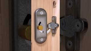 Sliding Door Lock 90 Degree Moving Door Right Angle Buckle Privacy Lock  Clip 27 [upl. by Hannibal]