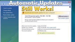 Windows Vista Updates STILL Work 2024 [upl. by Sternick219]