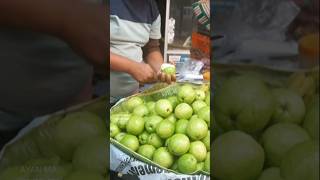 Tasty Guava Chaat  guava guavachaat peyaramakha streetfood food foodie fruit fruitcutting [upl. by Haelat]