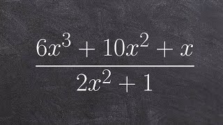 Dividing polynomials using long division [upl. by Stig]