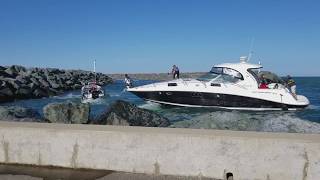 Boat Crashes into Rocks amp Police Boat [upl. by Dace]