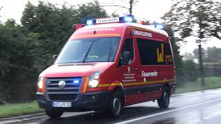 Freiwillige Feuerwehr Westerstede  LF20  ELW1  TLF  LF8 auf Einsatzfahrt [upl. by Namlas]