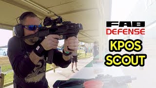 Fab Defense KPOS Scout Glock 19 SBR Conversion [upl. by Upton709]