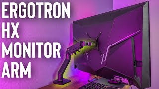 Ergotron HX Monitor Arm  The Best Monitor Arm for Large Monitors [upl. by Toh]