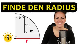 Mathe RÄTSEL Geometrie – Wie groß ist der Radius [upl. by Namielus]