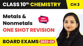 Metals and Nonmetals Class 10  Metals and Nonmetals One Shot Revision  Class 10 Chemistry 202223 [upl. by Eineg]