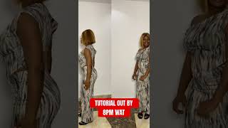 Asymmetric top and low waist A line skirt howtomake sewingtutorial fashion howtocutandsew [upl. by Neiman]